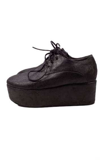 Marsell MARSELL BLACK LEATHER PLATFORM SHOES