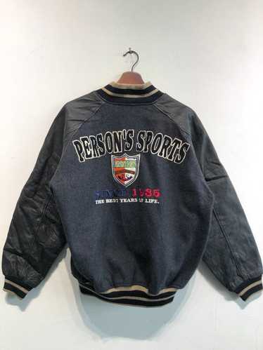 Japanese Brand × Person's × Varsity Jacket Person… - image 1