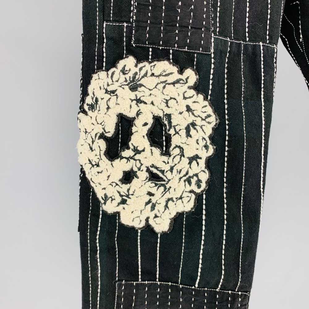 Levi's Black White Patches Cotton Embroidered Jea… - image 2