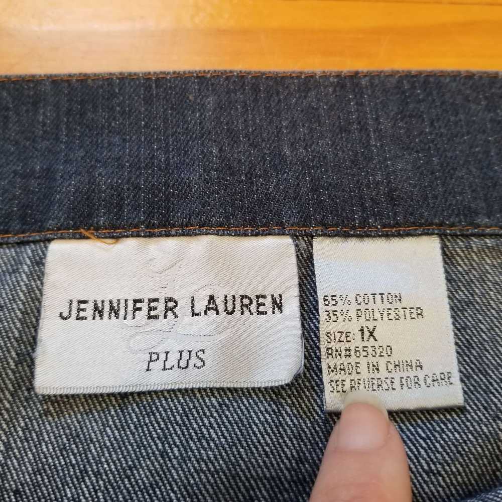 Vintage Jennifer Lauren 1X Blue Jean Denim Skirt … - image 3