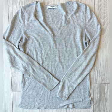 Mango Mango Suit Thin Gray Sweater Size 6 - image 1