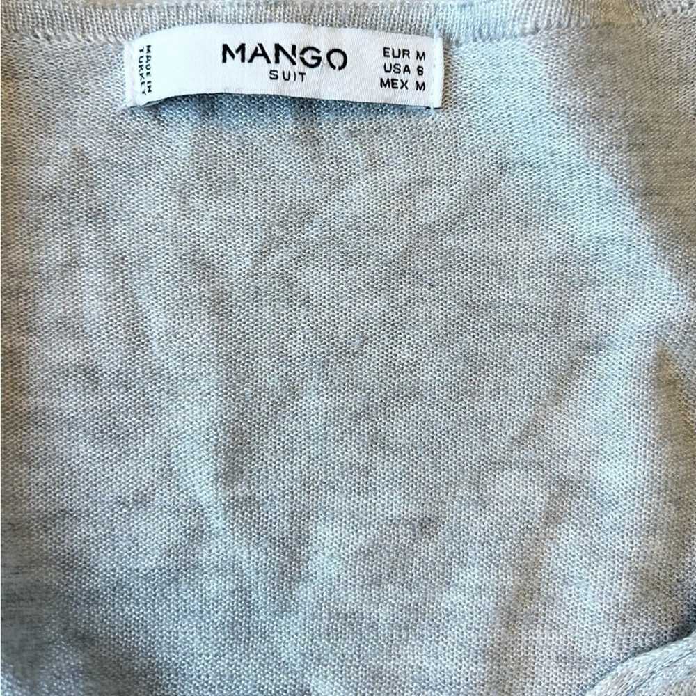 Mango Mango Suit Thin Gray Sweater Size 6 - image 2