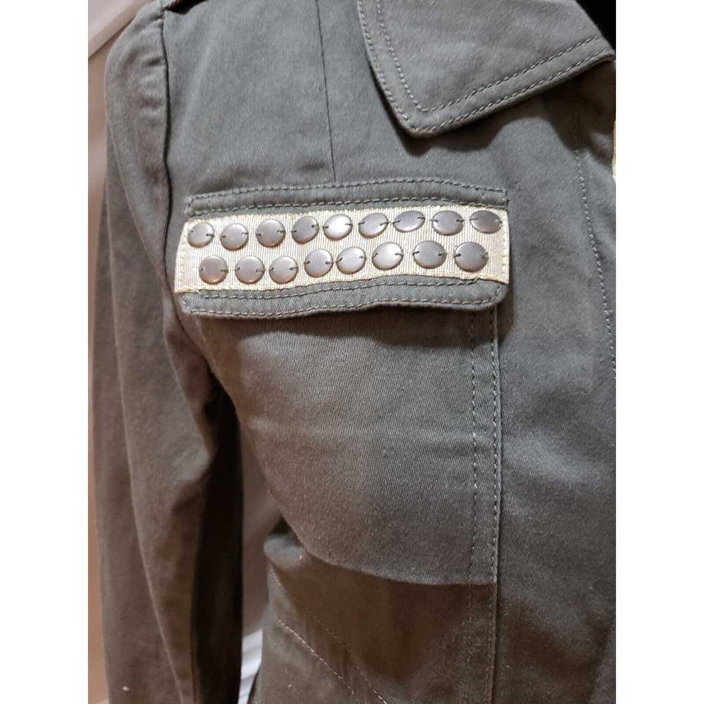 Other Sweet Rain Cotton Embellished Zip Military … - image 4