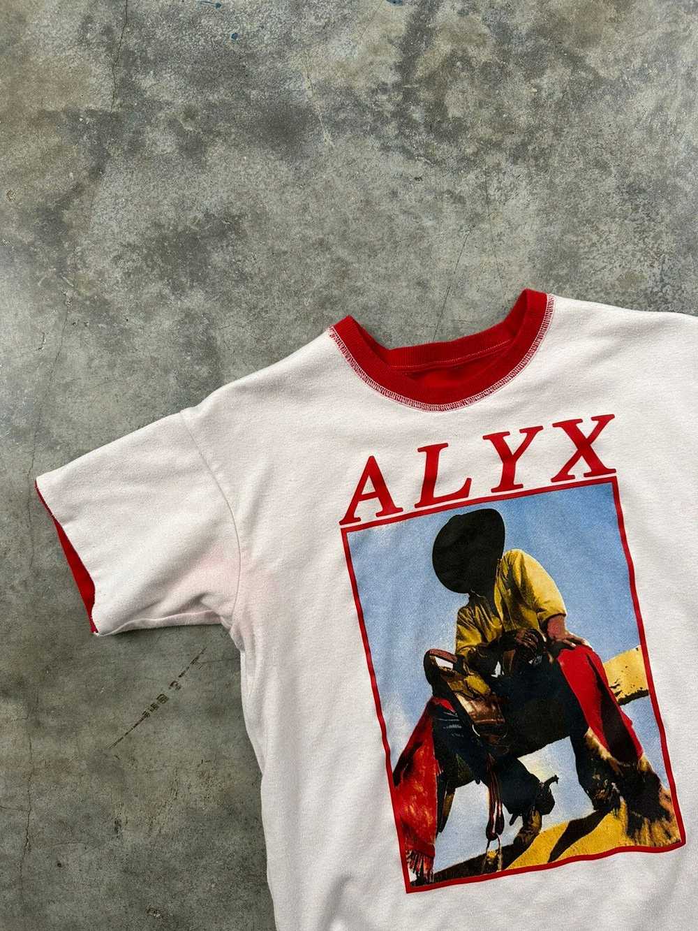 Alyx Alyx Reverse Cowboy Tee White + Red Western … - image 2