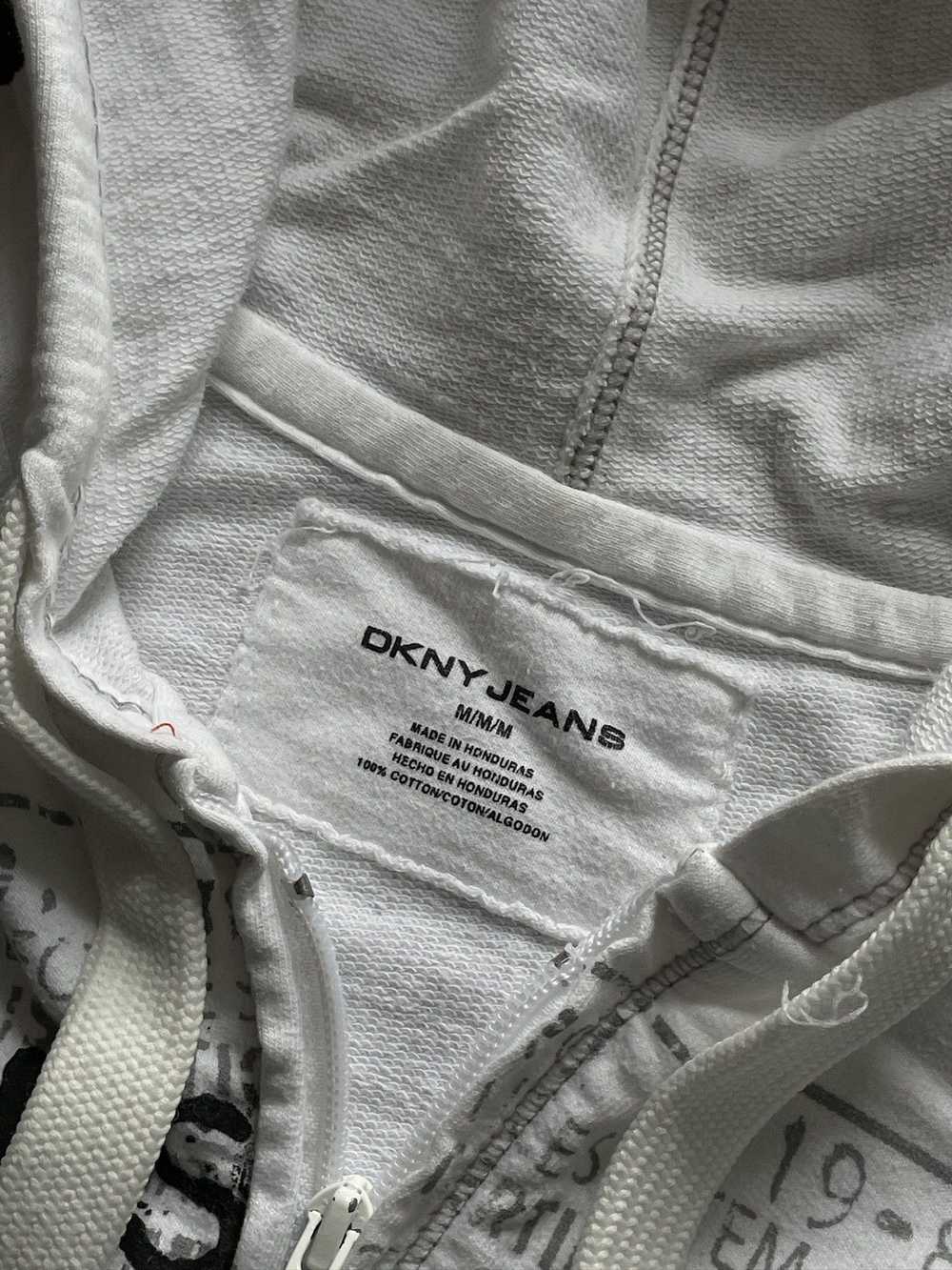 DKNY × Streetwear Vintage DKNY Zip Up Hoodie y2k … - image 3