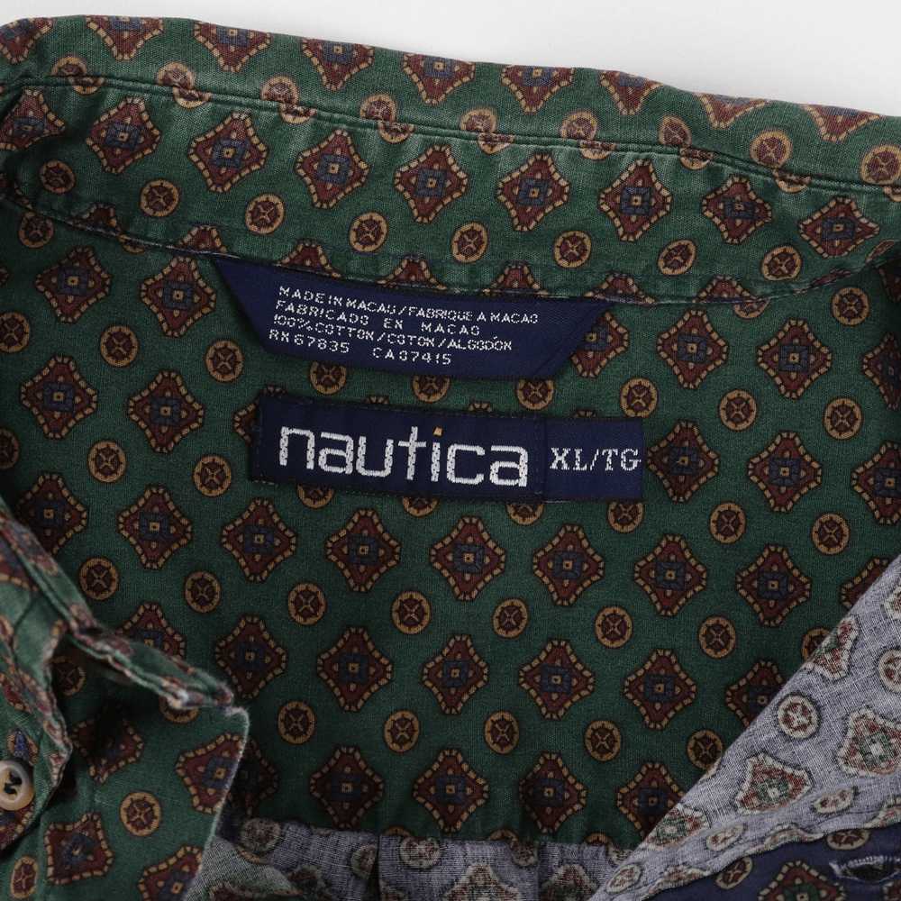 Nautica × Vintage Vintage Nautica Patterned Butto… - image 4