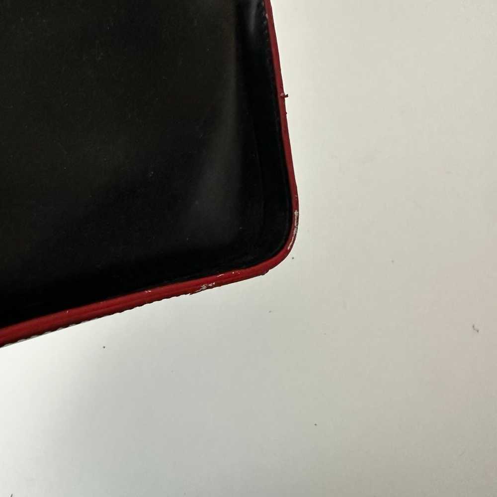 Vintage 90's Ego Black Red Leather Shoulder Bag - image 3