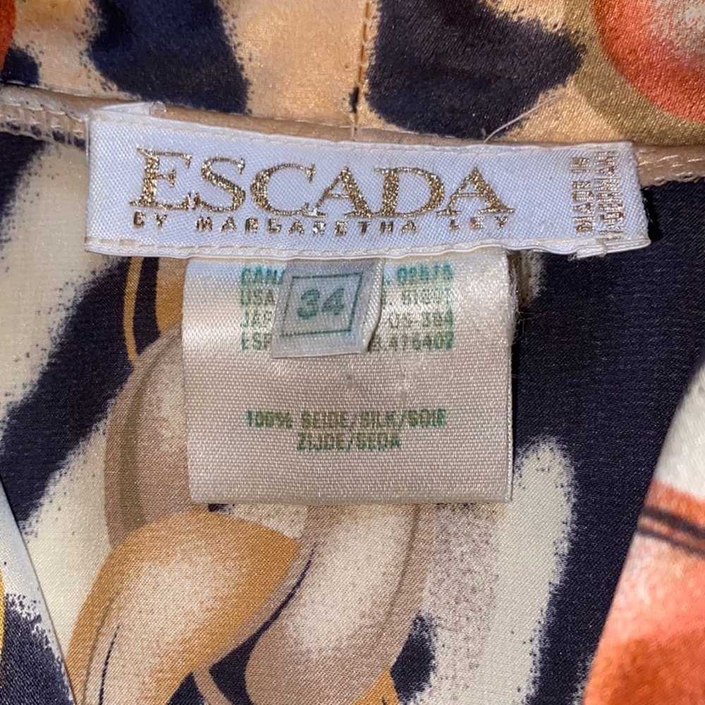 Rare Vintage Escada 80s Silk Bodysuit - image 5