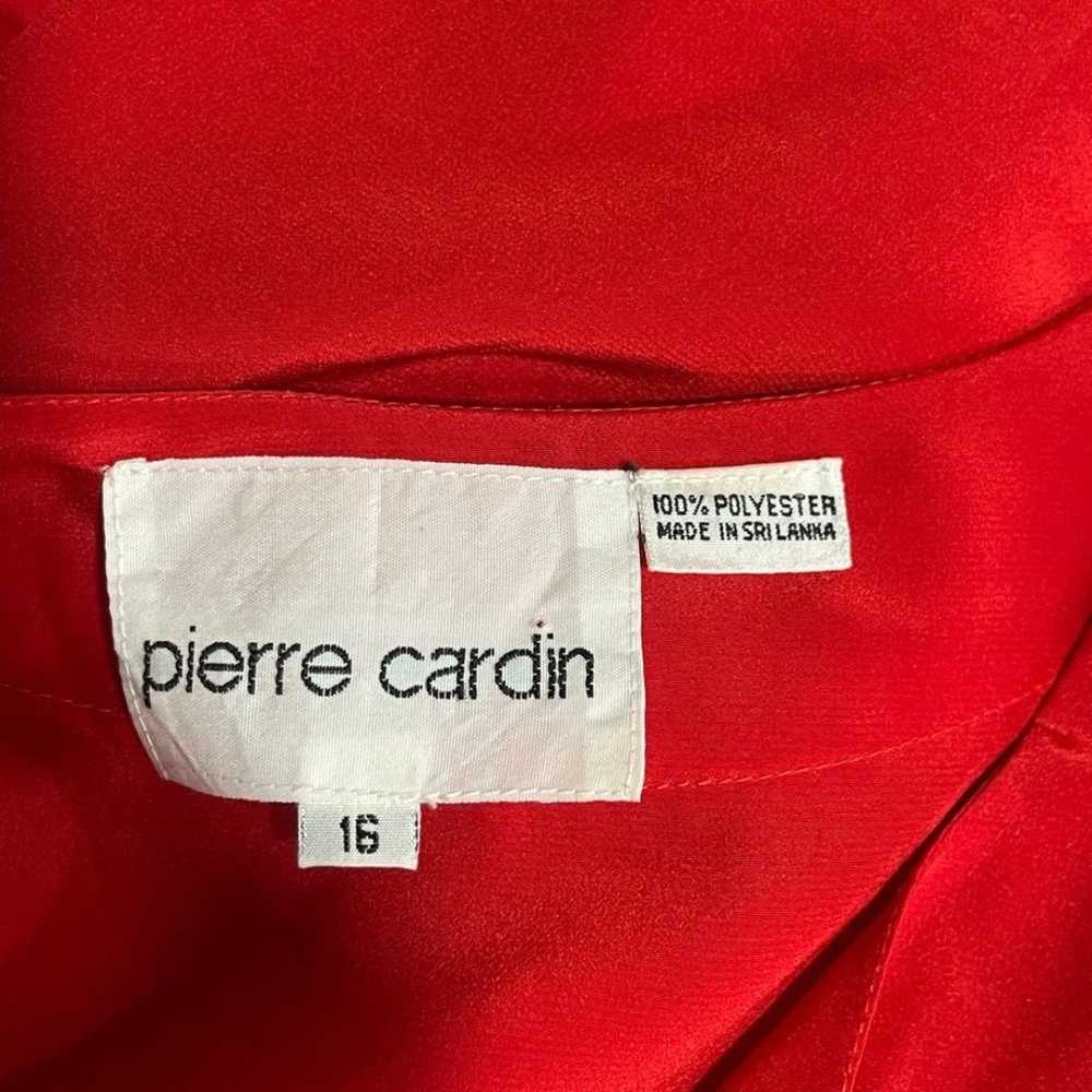 *Vintage Pierre Cardin Women’s Red Short Sleeve B… - image 3
