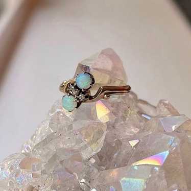 Estate Victorian Opal and Diamond Ring - image 1