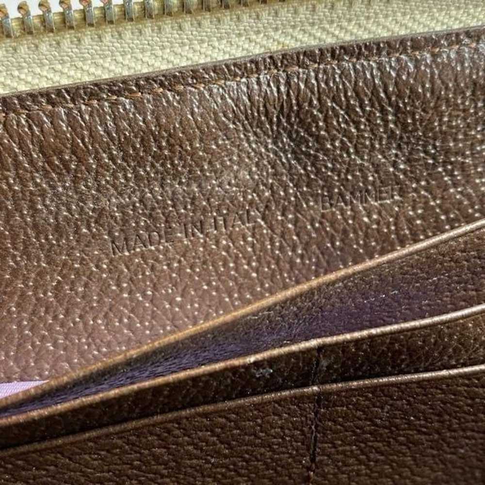 Authentic Bvlgari Tan Canvas (Leather Interior) Z… - image 8