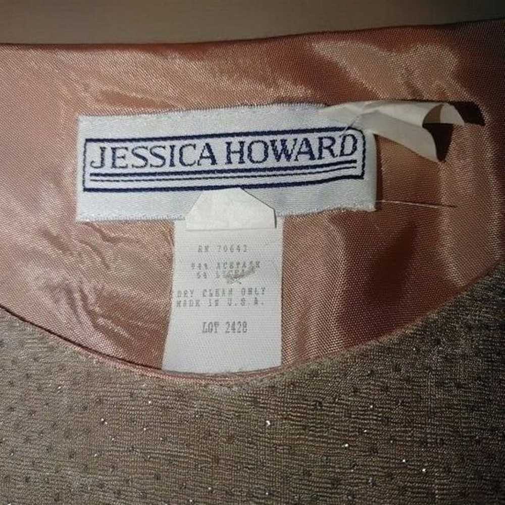 Vintage Jessica Howard Dress  Champagne Shimmer S… - image 4