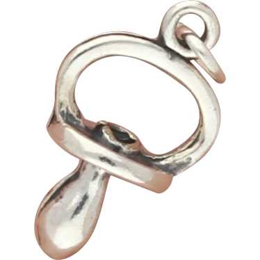 Sterling Silver 3D Baby Pacifier Binky Charm - image 1