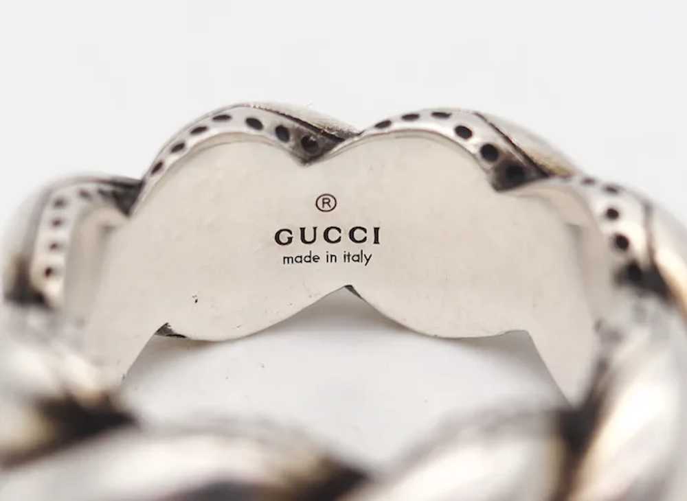 Gucci Firenze Vintage Twisted Band Ring In Solid … - image 6