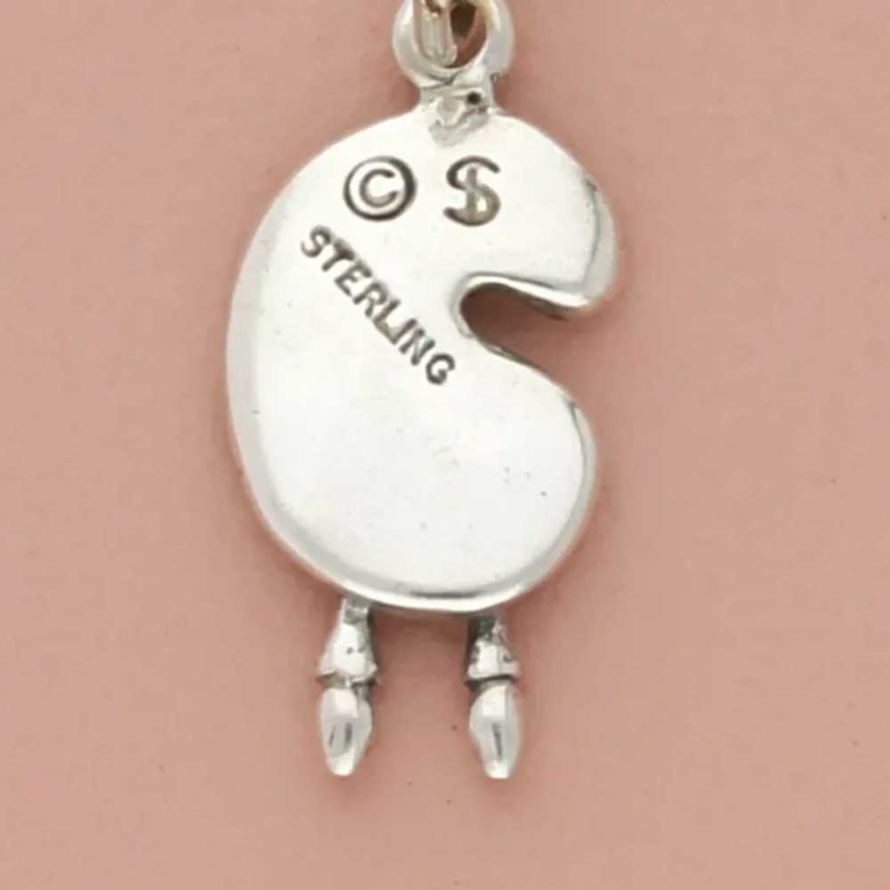 Sterling Silver Artist Painters Palette Charm - image 3