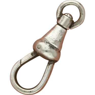 Nickel Silver Classic Charm Holder Fob Clasp - image 1