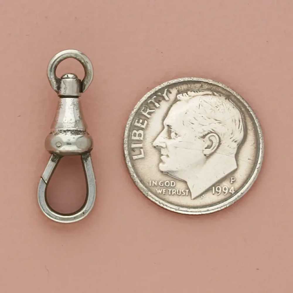 Nickel Silver Classic Charm Holder Fob Clasp - image 4