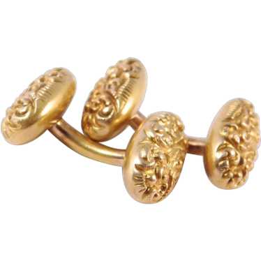 Exceptional Victorian 10k Gold Cufflinks