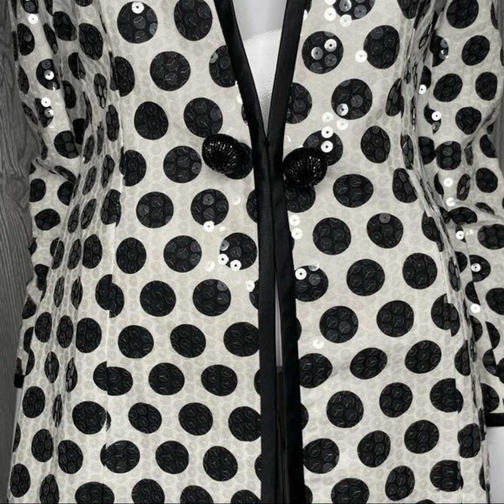 Vintage A.J Bari sequin polka dot  blazer jacket … - image 3