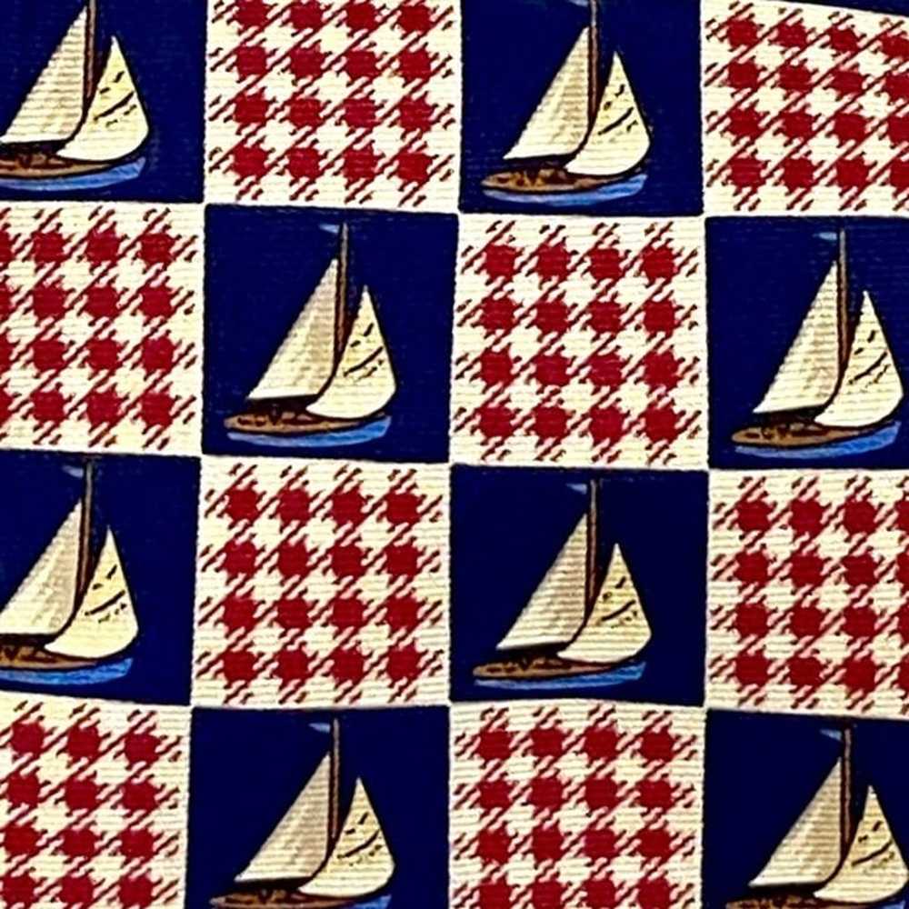 Lands End Nautical Silk Neckties Set of 3 Sailing… - image 3