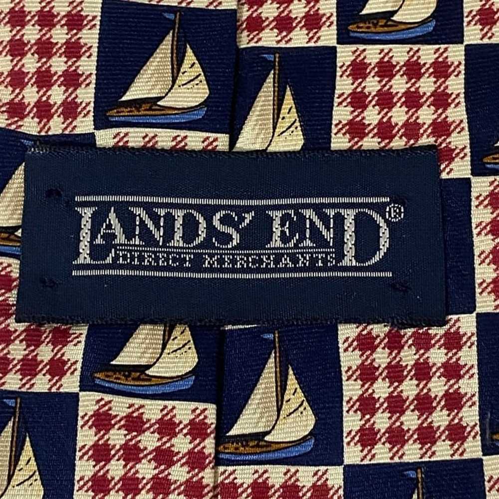 Lands End Nautical Silk Neckties Set of 3 Sailing… - image 4