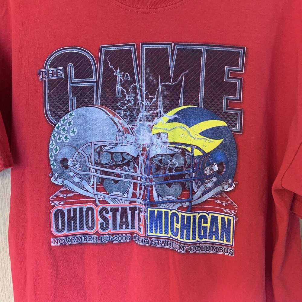 Ohio State Michigan Shirt Helmet Clashing XL - image 2