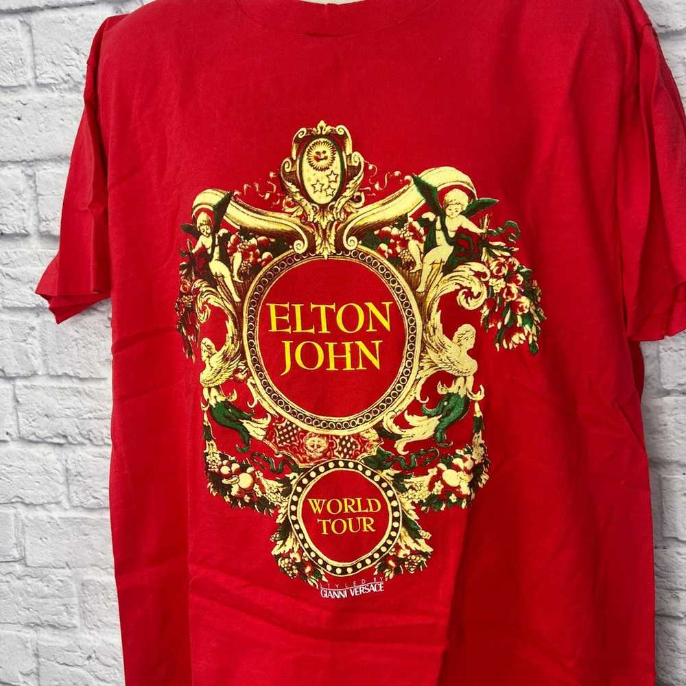 Vintage Elton John World Tour Shirt Styled by Ver… - image 3