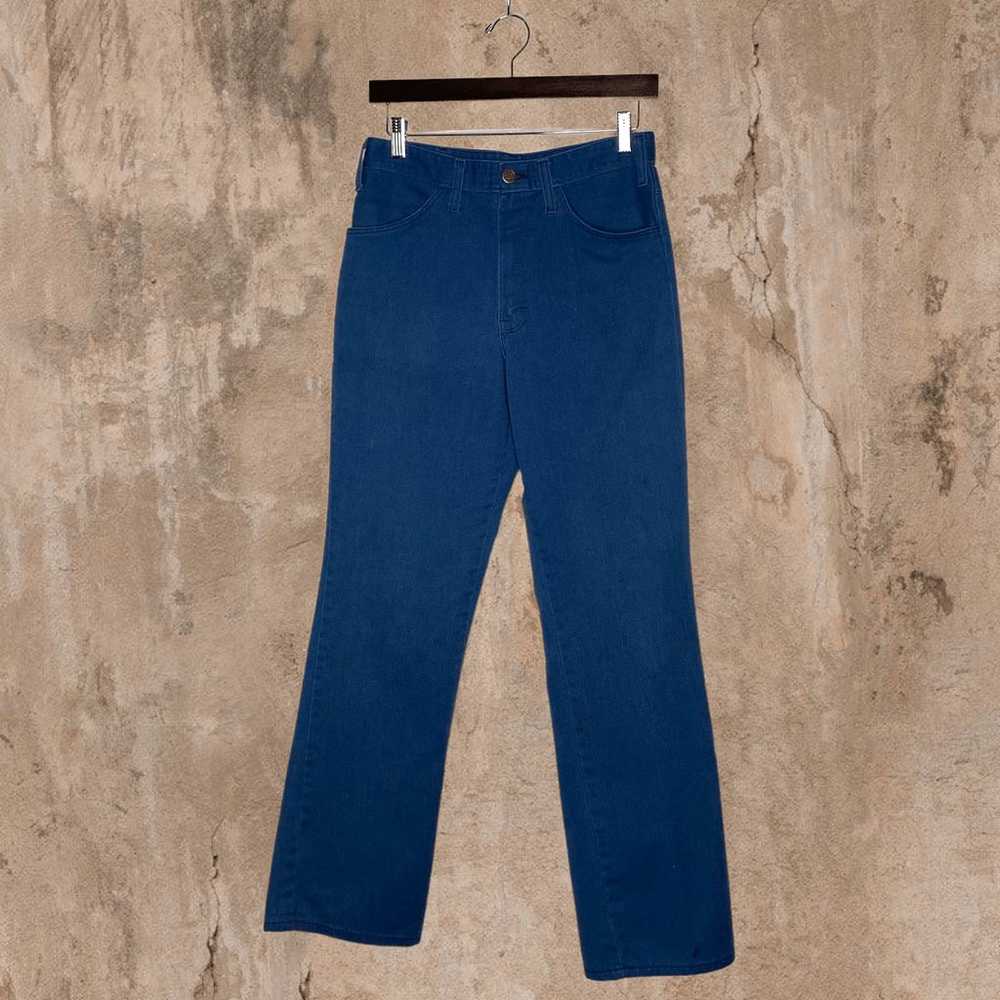 Vintage Ocean Blue Dickies Work Jeans Straight Fi… - image 3