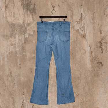 True Vintage Lee Flared Jeans Light Wash 70s - image 1