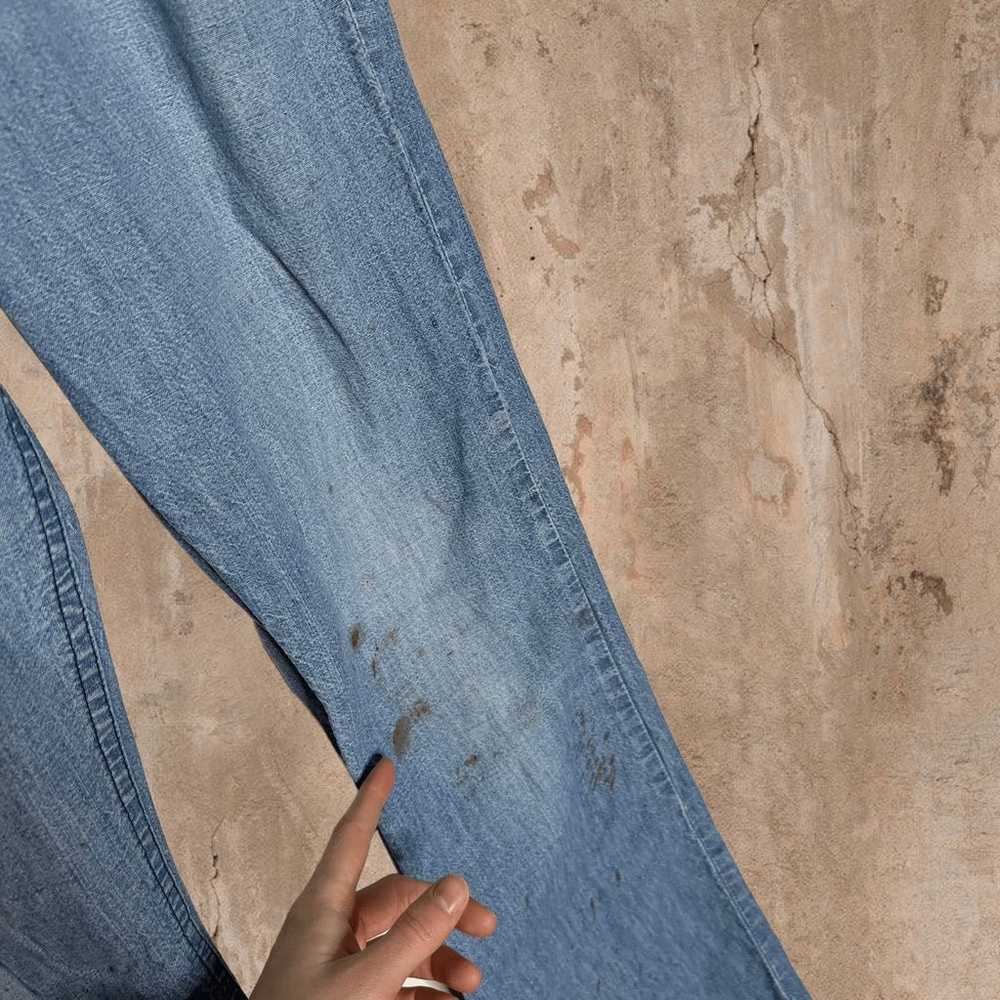 True Vintage Lee Flared Jeans Light Wash 70s - image 6