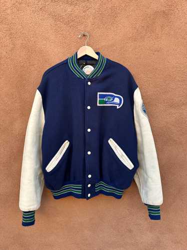 Seattle Seahawks 1980's Wool Blend Letterman Jacke