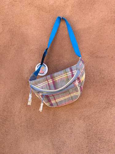 Plaid Fanny Pack with Water Proof Lining