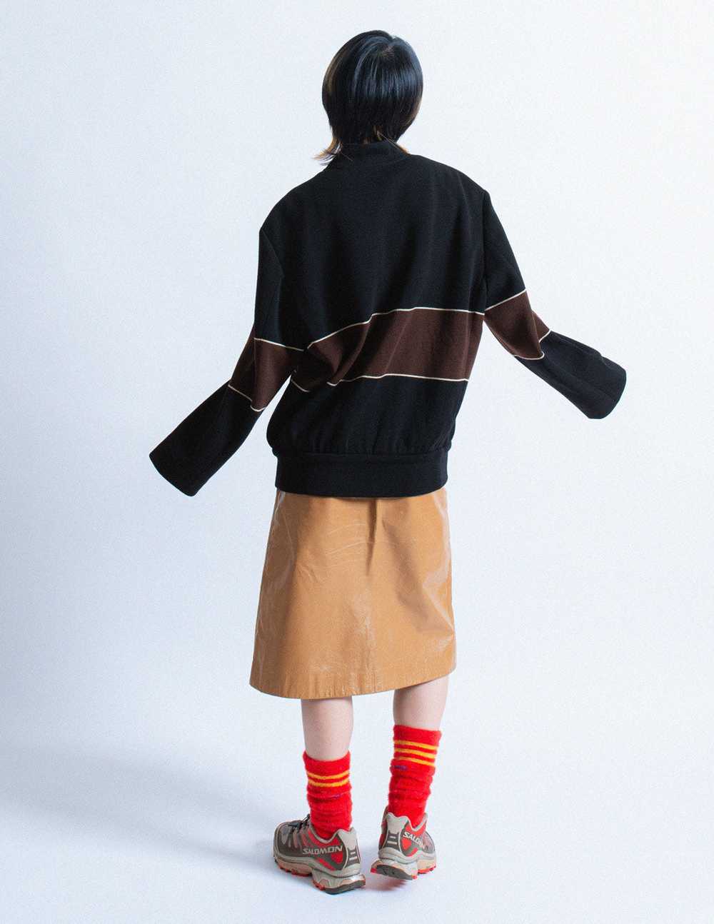 Issey Miyake vintage sweater bomber jacket - image 4