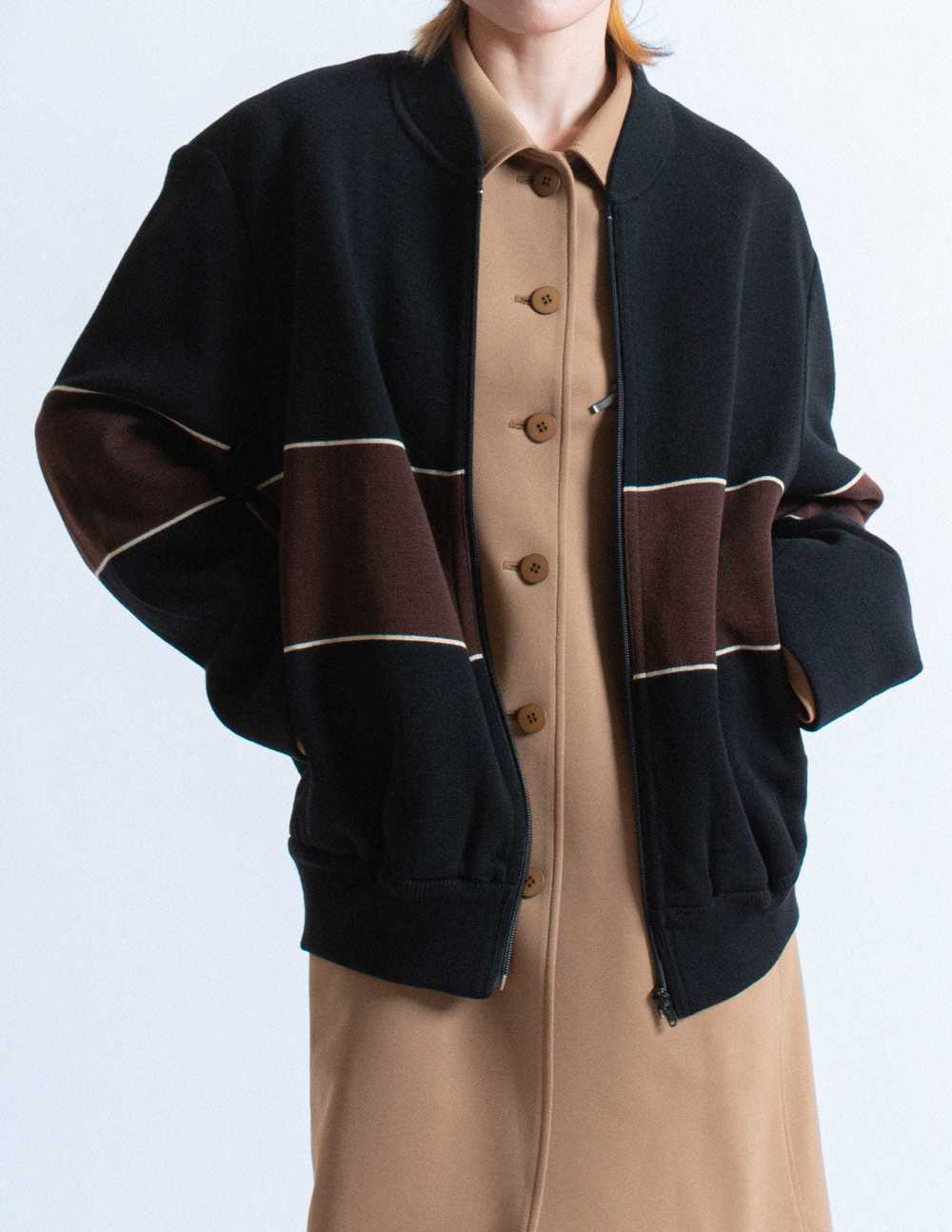 Issey Miyake vintage sweater bomber jacket - image 5