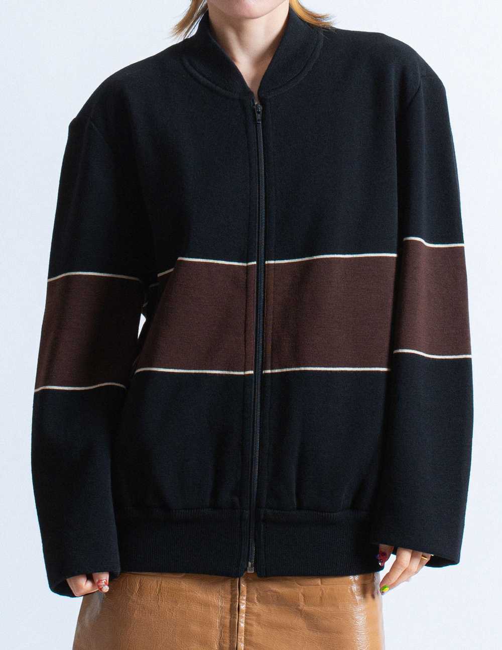Issey Miyake vintage sweater bomber jacket - image 6
