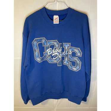 CSHS Blue Devils Vintage Jerzees Blue Crewneck