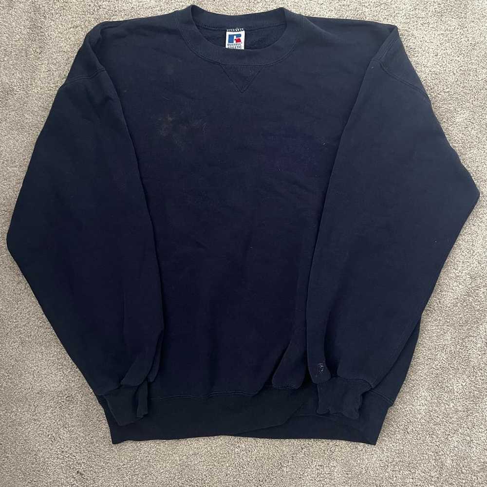 Vintage Navy Blue Russell Athletic Sweatshirt - image 1