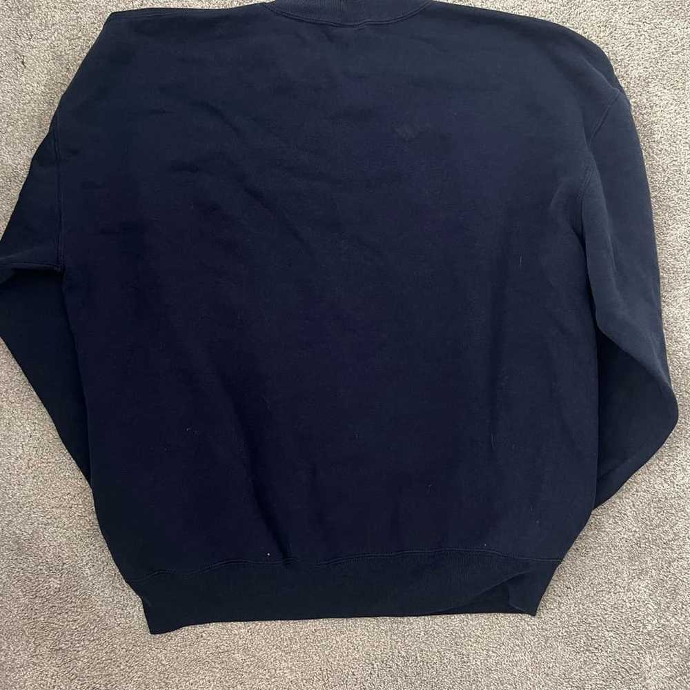 Vintage Navy Blue Russell Athletic Sweatshirt - image 2
