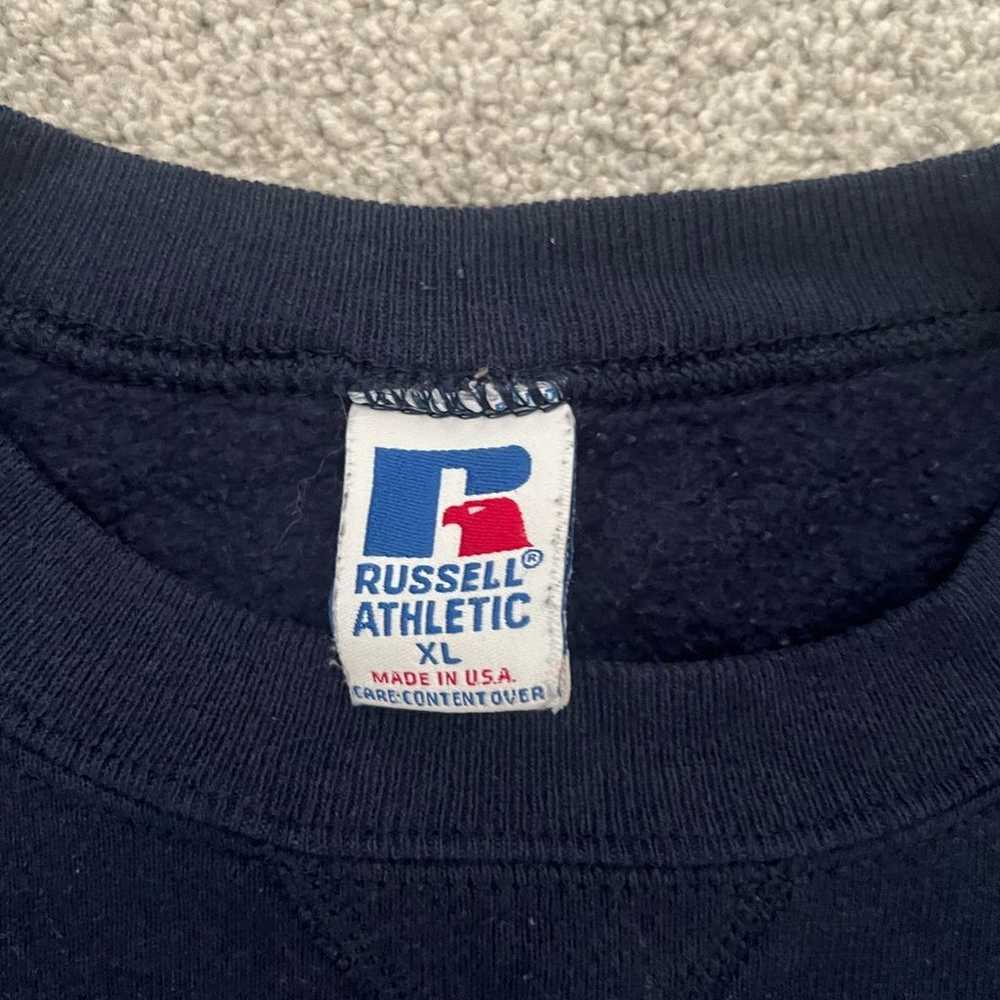 Vintage Navy Blue Russell Athletic Sweatshirt - image 3