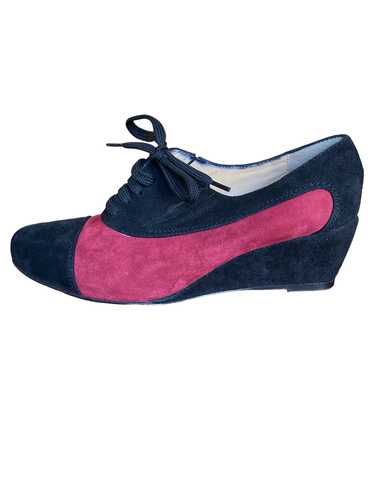 Bettina Wedge Suede Oxfords, 37