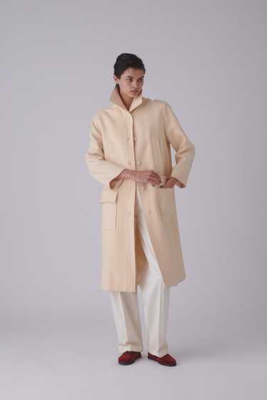 Christian Dior Ivory Wool Coat