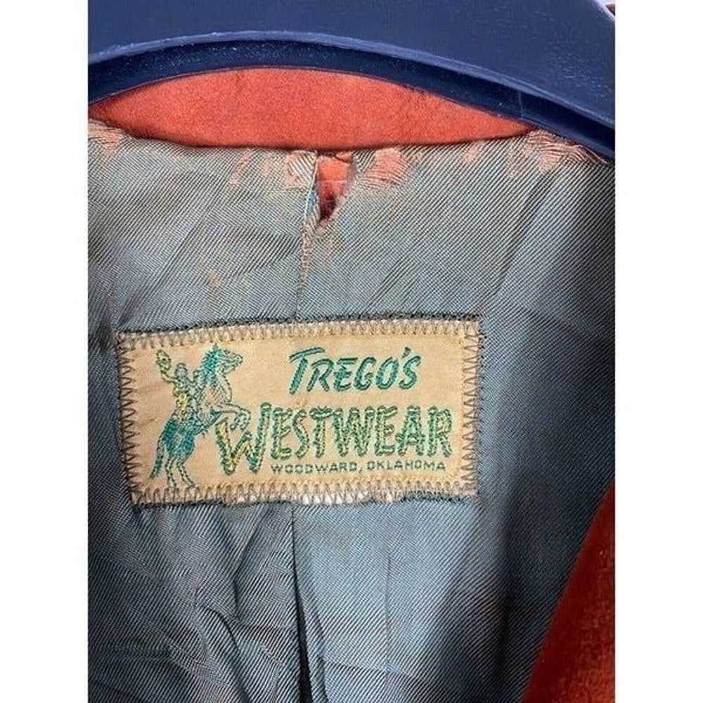 Vintage Trego's Westwear Leather/Suede Fringe Wes… - image 3