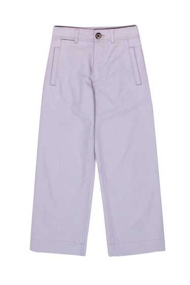 Club Monaco - Lavender High Rise Cropped Twill Pan