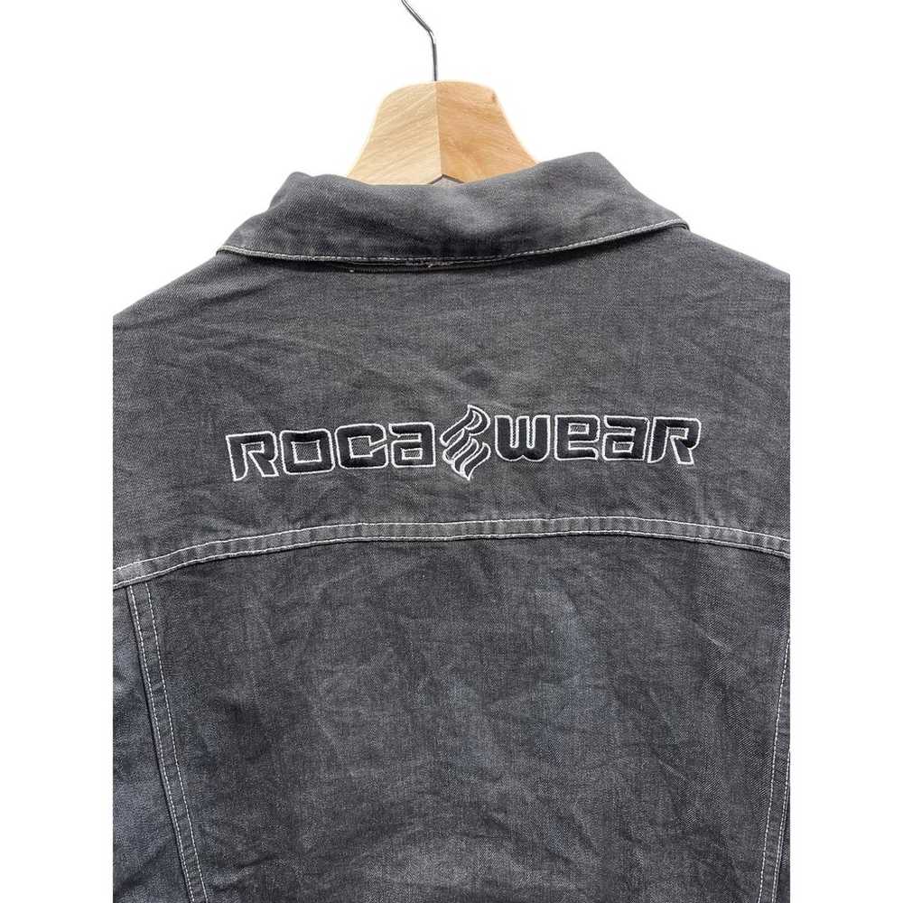 Vintage 1990's Rocawear Dark Washed Indigo Denim … - image 7