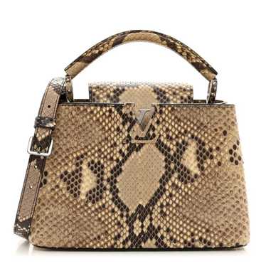 LOUIS VUITTON Snakeskin Capucines BB Naturel - image 1