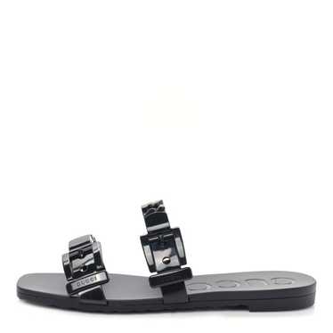 GUCCI Rubber Womens Slide Sandals 35 Black - image 1