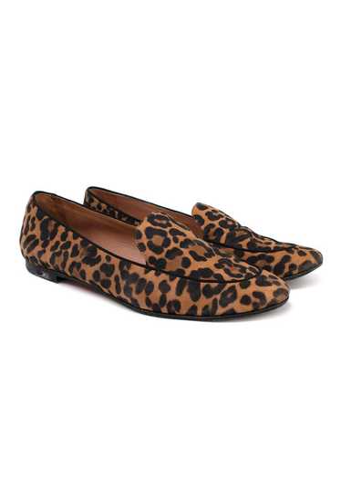 Managed by hewi Aquazzura Leopard Print Suede Loa… - image 1