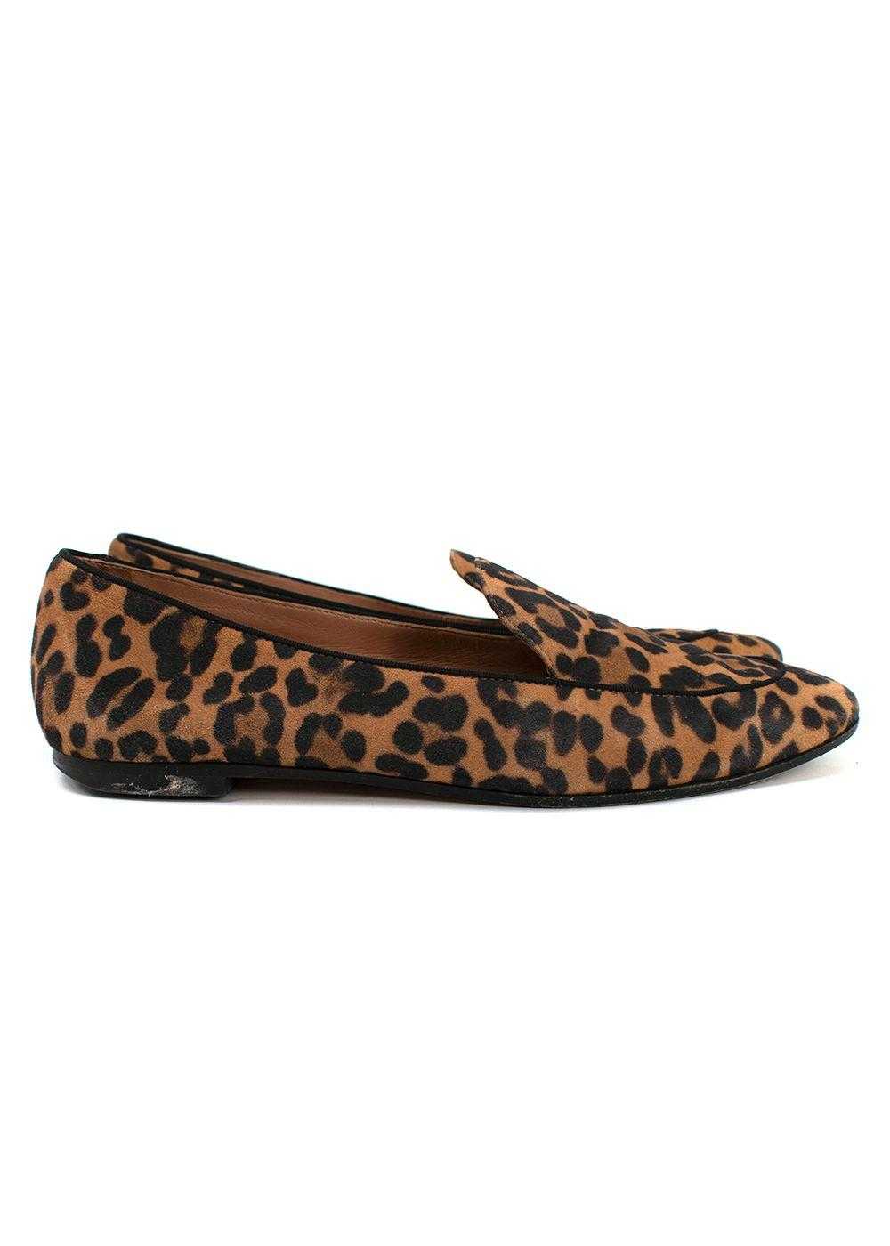 Managed by hewi Aquazzura Leopard Print Suede Loa… - image 2