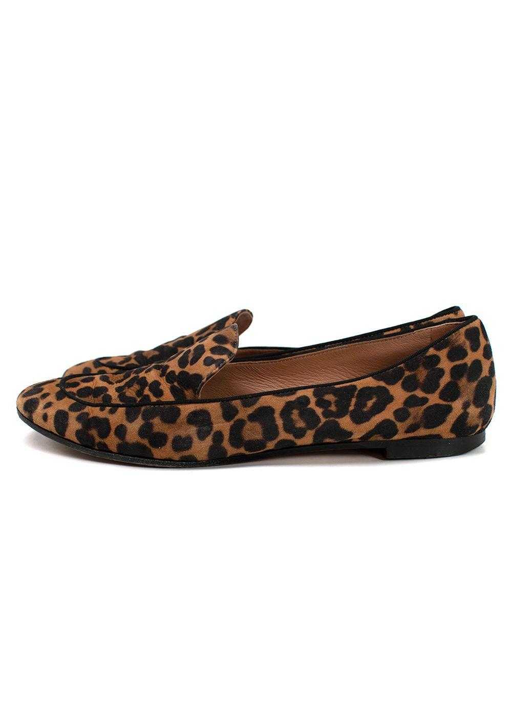 Managed by hewi Aquazzura Leopard Print Suede Loa… - image 3