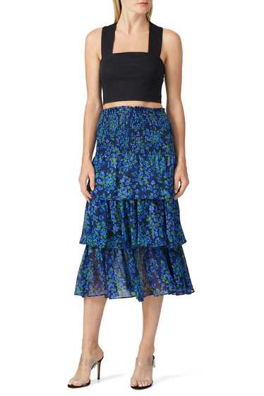 The Kooples Floral Tiered Skirt - image 1